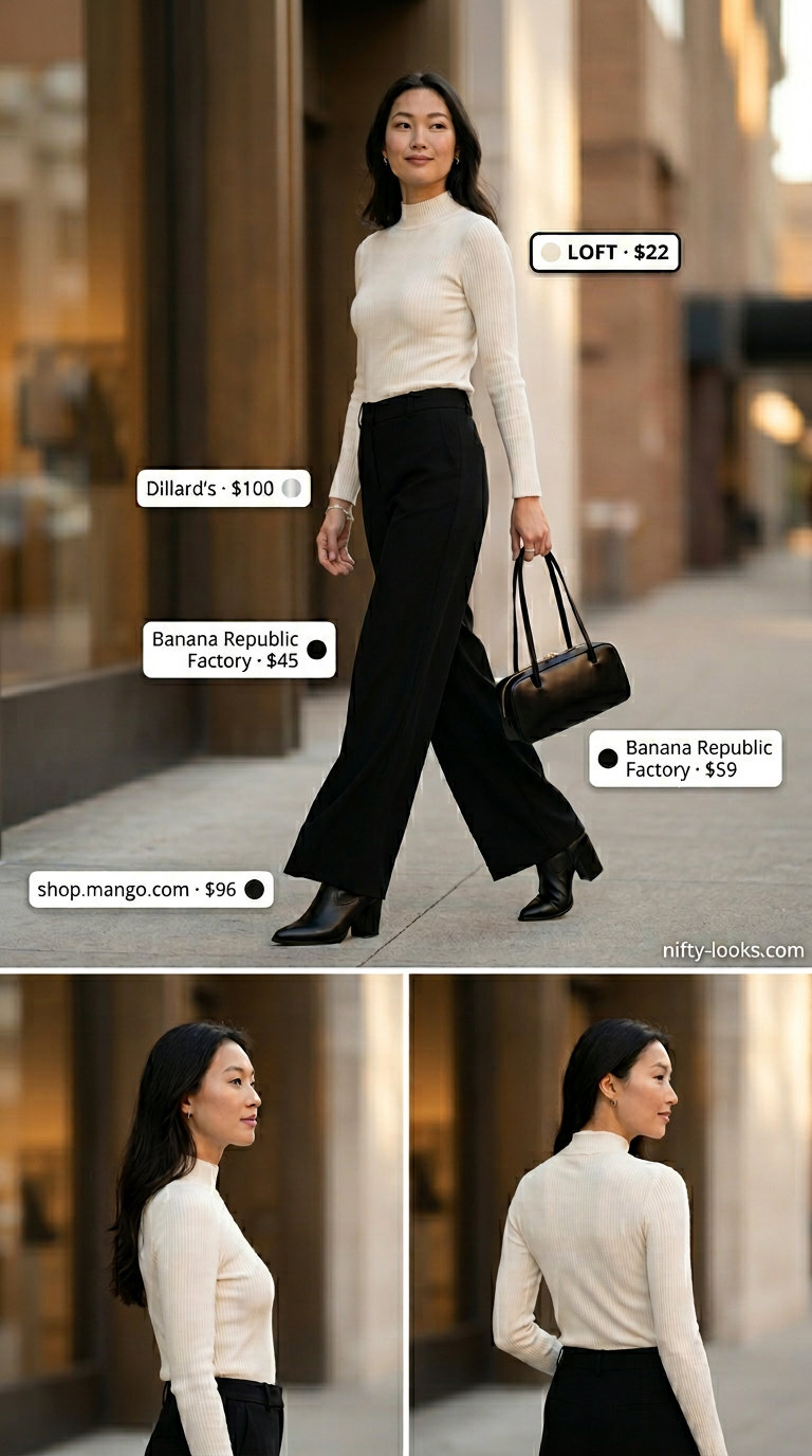 Flowy summer wide leg pants outfits 2026: This is a denim skirt, not wide leg pants. Avoid this for the trend.
