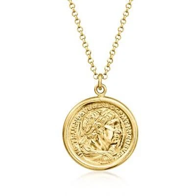 accessory 18kt Gold Over Sterling Replica Coin Pendant Necklace Target $67.15