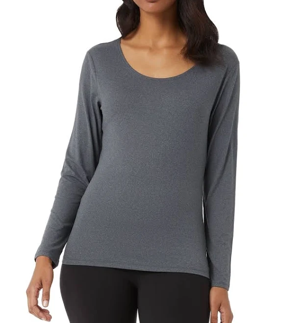 top 32 Degrees Women's Scoop-Neck Long-Sleeve Top Macy's $12