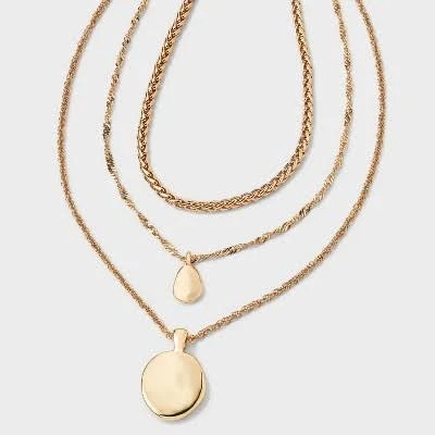 accessory A New Day Multi-Strand Coin Drop Necklace Target $14.99