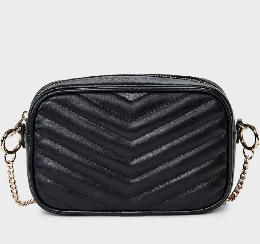 bag A New Day Quilted Faux Leather Camera Crossbody Bag Target $25