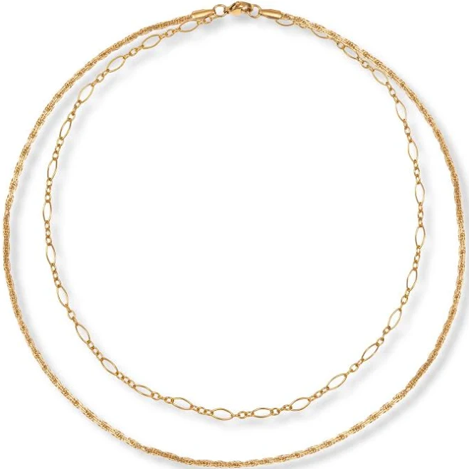 accessory A Weathered Penny Women's Delicate Layered Gold Chain Wolf & Badger $87