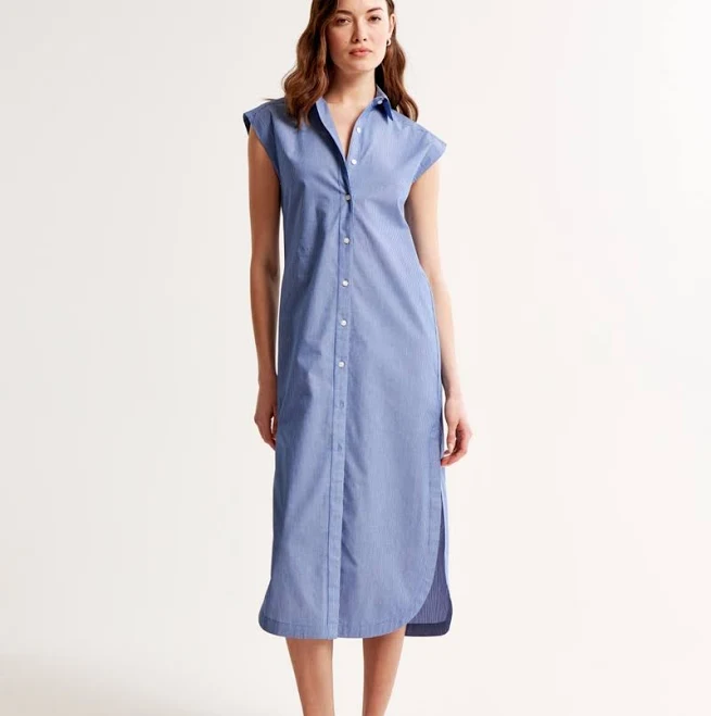 shirt dress Abercrombie & Fitch Women's Button-Through Midi Shirt Dress Abercrombie & Fitch $26.97