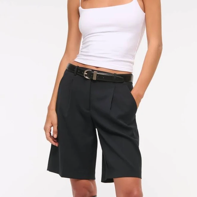 shorts Abercrombie & Fitch Women's Mid Rise Bermuda Shorts Abercrombie & Fitch $56