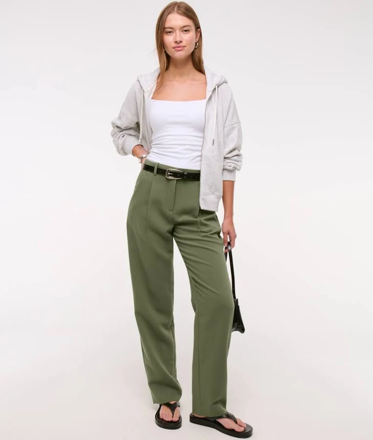 pants Abercrombie & Fitch Women's Quinn Tailored Straight Pant Abercrombie & Fitch $59.99