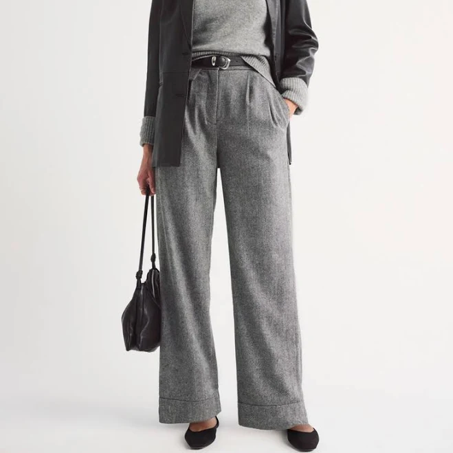 pants Abercrombie & Fitch Women's Sloane Wool-Blend Wide Leg Pants Abercrombie & Fitch $69.99