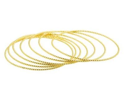 accessory Adornia 14K Gold-Plated Skinny Bangle Set Target $19.52