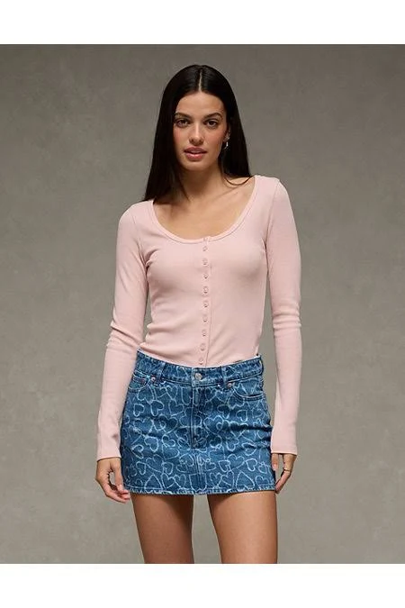 skirt AE Stretch High-Waisted Perfect Mini Skirt American Eagle Outfitters $20.98