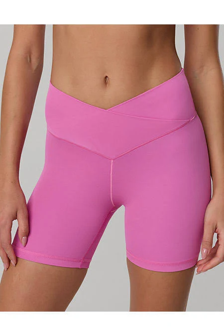 biker shorts Aerie Real Me Crossover High Waisted Bike Shorts Aerie $24.46