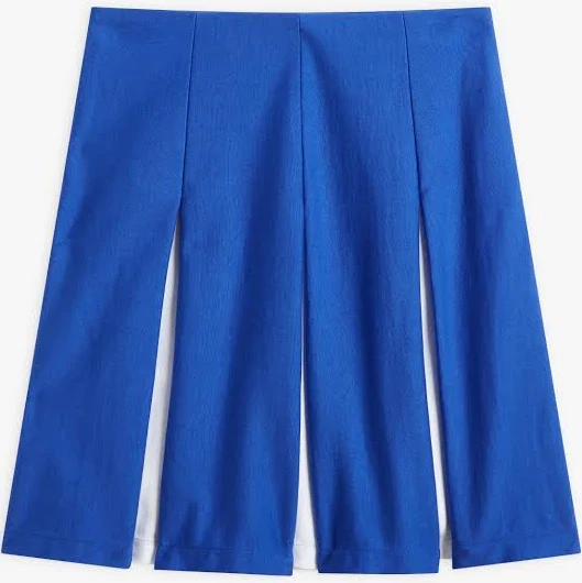 skirt Agnès B. Striped Pleated Cotton Jersey Skirt agnes b US $330