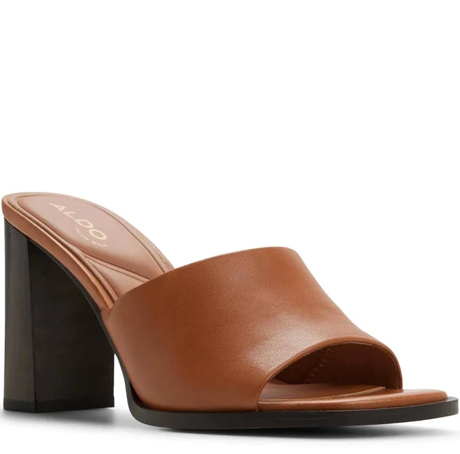 shoes ALDO Women's Sophia Block Heel Slide Sandals DSW $97.99