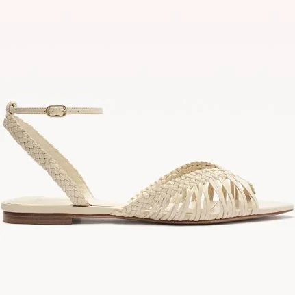 shoes Alexandre Birman Agatha Flat Creamy Alexandre Birman $262