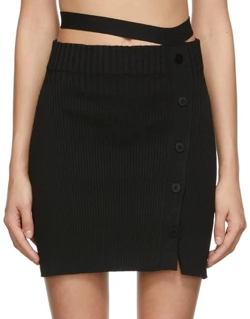 mini skirt ANDREĀDamo Knit Miniskirt ssense.com $62