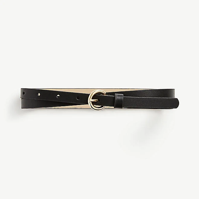 accessory Ann Taylor Skinny Leather Belt Ann Taylor $27.65