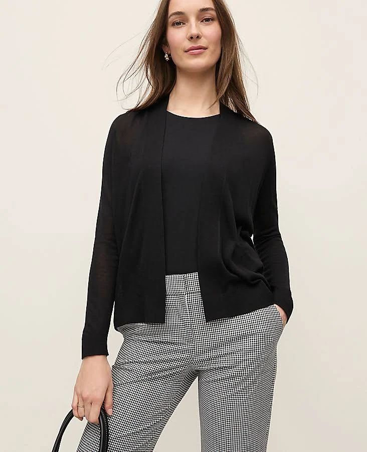 outerwear Ann Taylor Women's Lightweight Open Cardigan Ann Taylor $48.65