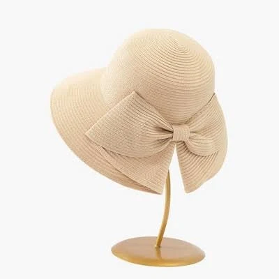 accessory Anna-Kaci Women's Wide Brim Straw Sun Hat with Oversized Bow Target $22.99
