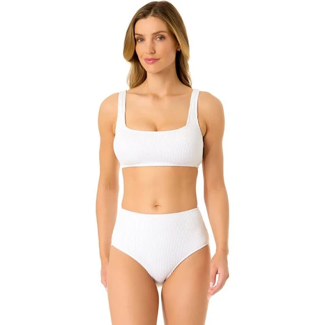 bikini Anne Cole Women's Live In Color Textured Classic Square Neck Bikini Swim Top Nordstrom $27