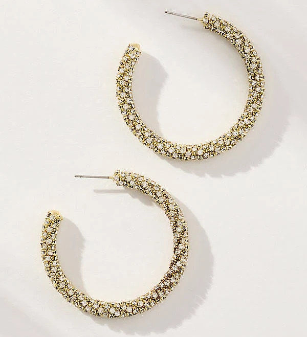 accessory Anthropologie Large Glam Hoop Earrings Anthropologie $34.95