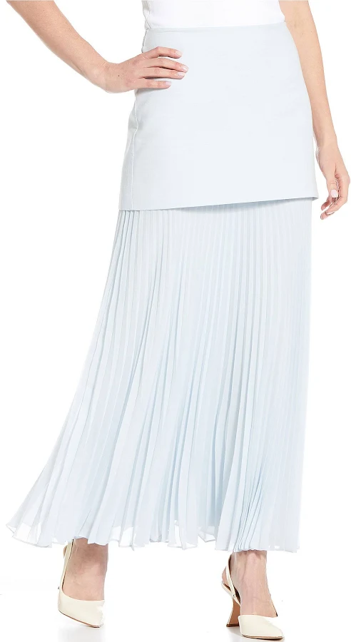 skirt Antonio Melani Kylie Linen Blend Pleated Maxi Skirt Dillard's $149
