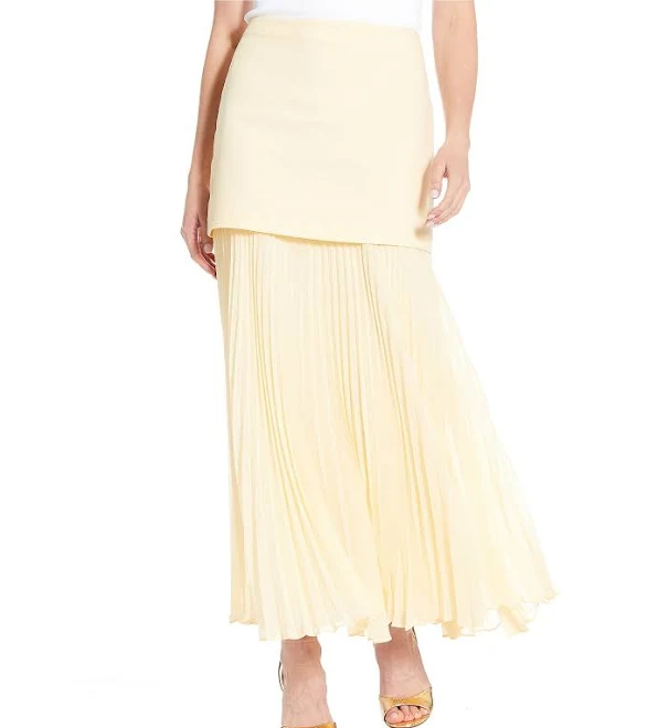 skirt Antonio Melani Kylie Linen Blend Pleated Maxi Skirt Dillard's $149