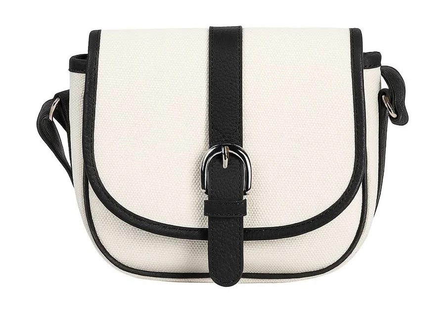 bag Arcello Minimalist Canvas & Leather Saddle Bag Unitude Leather Bags $99