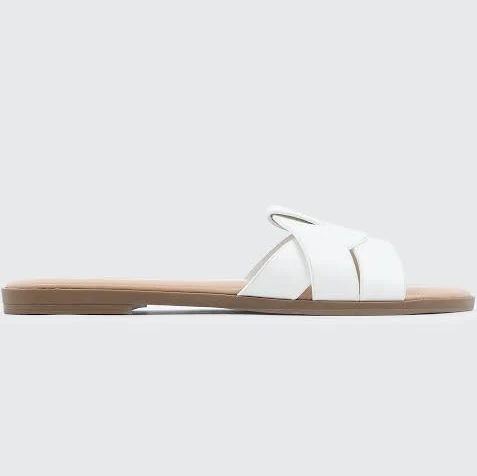 shoes Ardene Women's Braided Vamp Flat Sandals Ardene $14.9