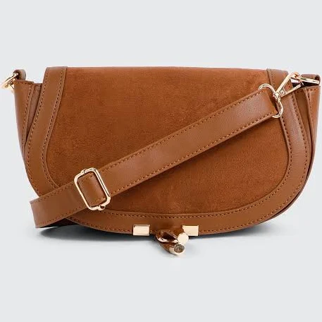 bag Ardene Women's Faux Suede Saddlebag Ardene $17.94