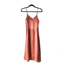 dress Aritzia Wilfred Millie slip dress- orange coral Poshmark $45
