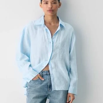 matching set Aritzia Women's Babaton Archive Linen Shirt Aritzia $98