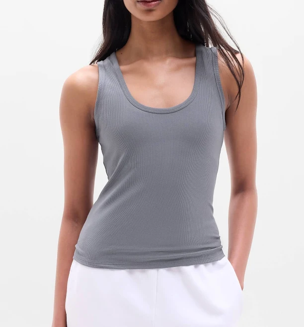 top Athleta Women's Signature Rib Scoop Tank Athleta $31.5