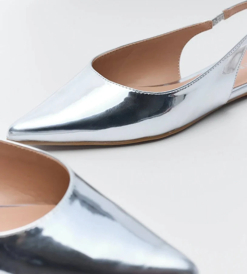 shoes Avara Sylvia Metallic Flats shopavara.com $58