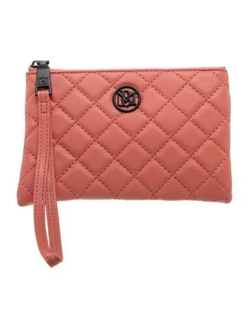 bag Badgley Mischka Vegan Leather Clutch in Orange The RealReal $30