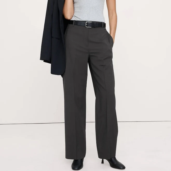 bottom Banana Republic Women's High-Rise Modern Straight Italian Wool Pants Banana Republic $198