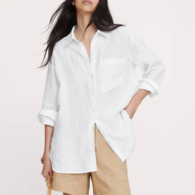 cover-up Banana Republic Women's Oversized Linen Shirt Banana Republic $98