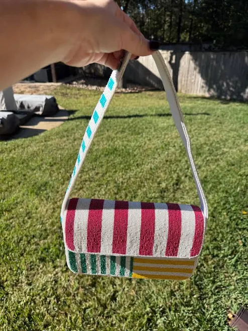 bag Beaded Shoulder Purse Etsy - SunshineandReignLLC $65