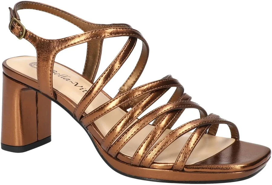 shoes Bella Vita Women's Damsel Square Toe Heeled Sandals Macy's $73.5