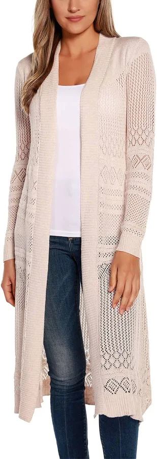 outerwear Belldini Women's Pointelle-Stitch Duster Cardigan Macy's $34.5
