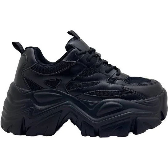 shoes BERNESS Women's Blair Chunky Platform Sneakers LA Style Rush $62.1