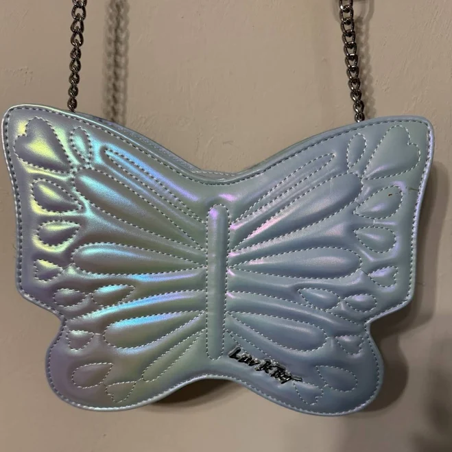 bag Betsey Johnson Iridescent Butterfly Crossbody Bag eBay - enchantedmainecoons $19.99