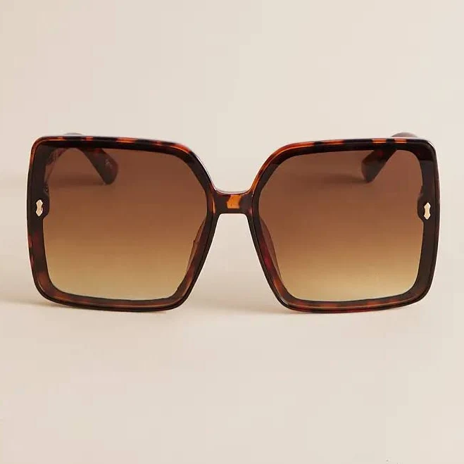 accessory BKE Women's Oversized Square Sunglasses with Buckle Buckle $16.99