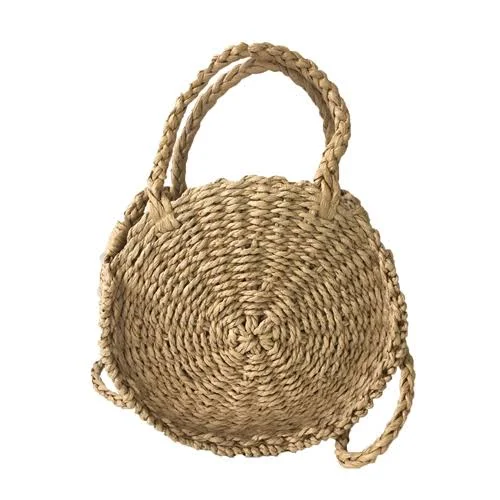 bag Blue Island Women's Woven Straw Circle Crossbody Bag The Bagtique $30