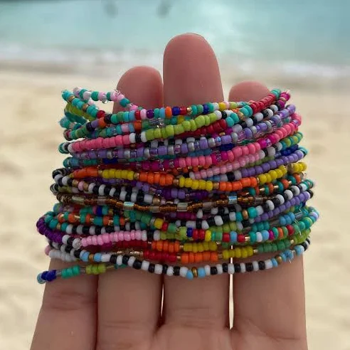 accessory Boho Rainbow Beaded Bracelet Etsy - Seller $20