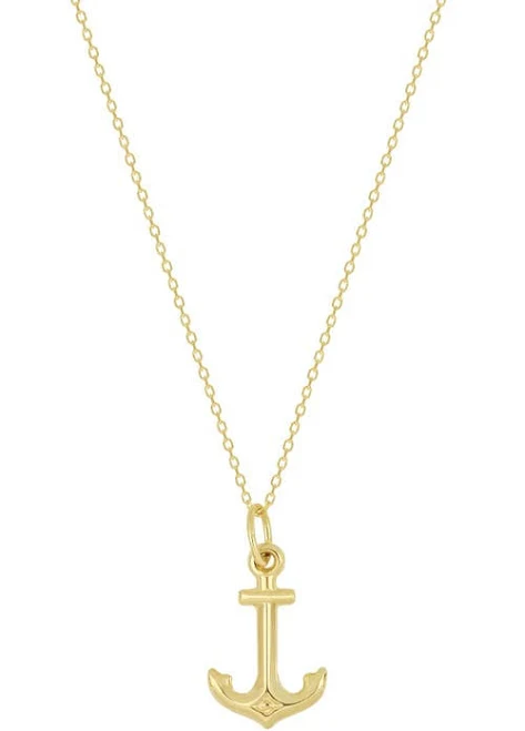 accessory Bony Levy 14K Gold Anchor Pendant Necklace Nordstrom $280