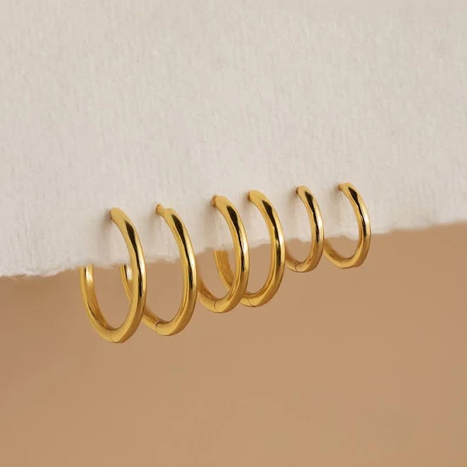 accessory Caitlyn Minimalist Everyday Mini Bold Stacking Hoop Earrings Caitlyn Minimalist $31