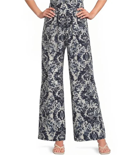 pants Calessa Women's Antique Mosaic Print Wide-Leg Pants Dillard's $69