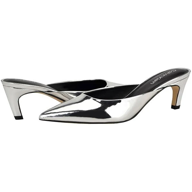 shoes Calvin Klein Women's Kalyn Pointed Toe Kitten Heel Pumps 6pm.com $29.7
