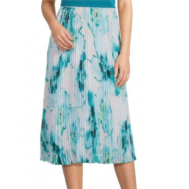 skirt Calvin Klein Women's Printed Chiffon A-Line Skirt Dillard's $119