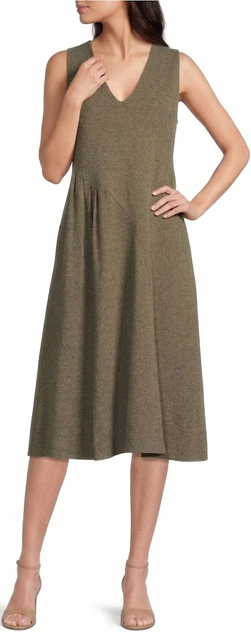 dress Calvin Klein Women's V-Neck Sleeveless Tencel Midi Dress Dillard's $149