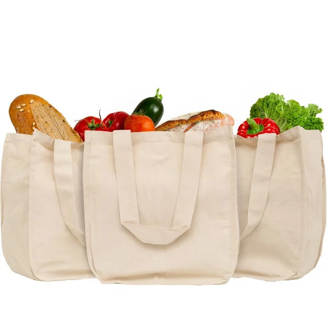 bag Canvas Grocery Tote Bags Organic Cotton Mart $29.99