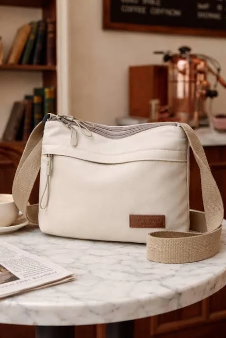 bag Canvas Multi-Pocket Crossbody Bag Etsy - Seller $51.38